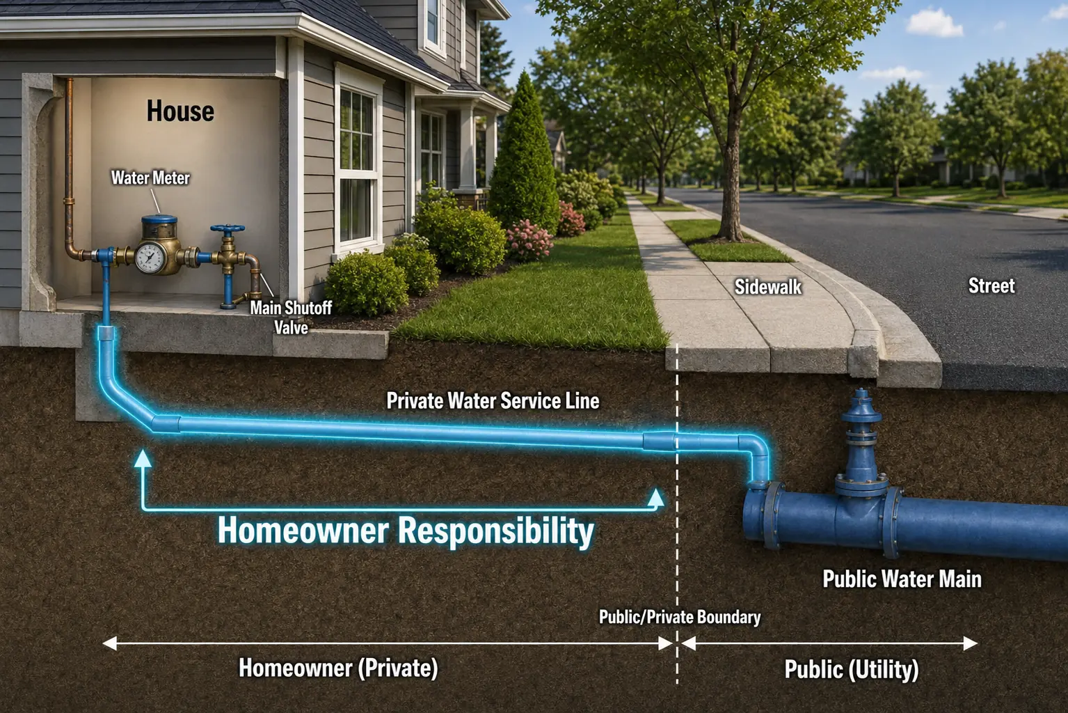 Prince William County VA Homeowner Water Service Line Responsibility