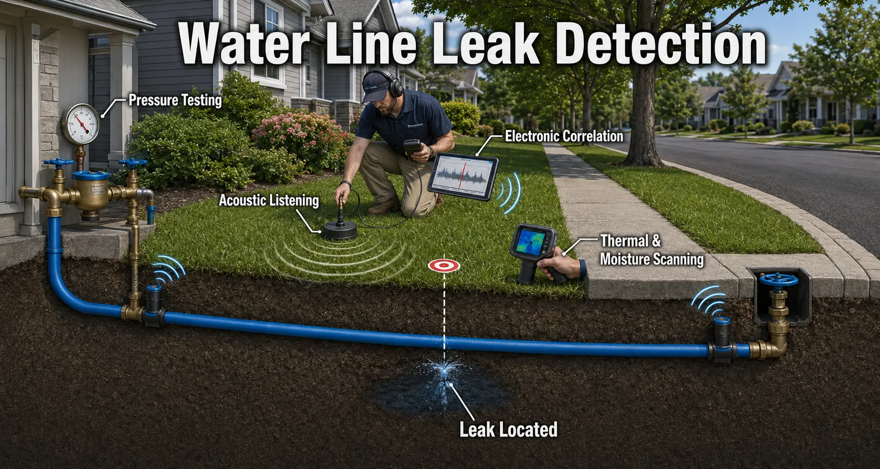 Prince William County Virginia Water Line Leak Detection